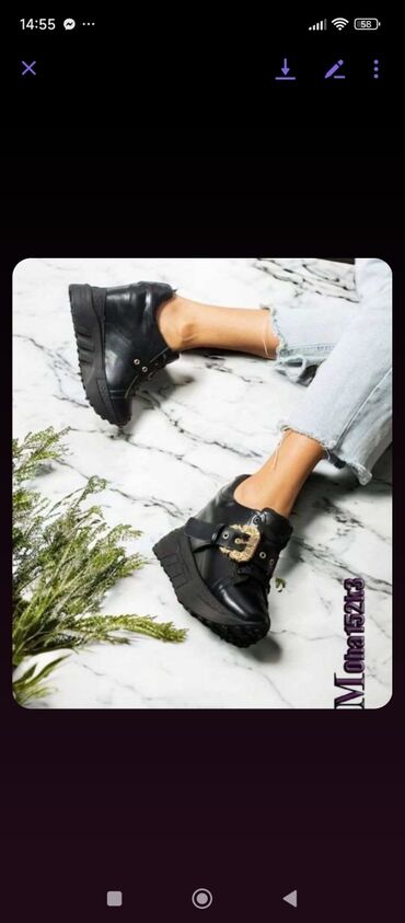 Women's Sneakers and athletic shoes: Bona, 40, bоја - Crna — 8