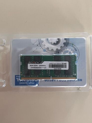 Operativ yaddaş (RAM): Operativ yaddaş (RAM) 8 GB, 2400 Mhz, DDR4, Noutbuk üçün, Yeni