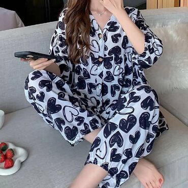 Брючные костюмы: Брючный костюм, Рубашка, Китай, Хлопок, Лето — 4