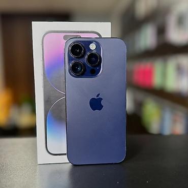 i̇pone: IPhone 14 Pro, 256 GB, Deep Purple, Zəmanət, Kredit, Simsiz şarj — 1