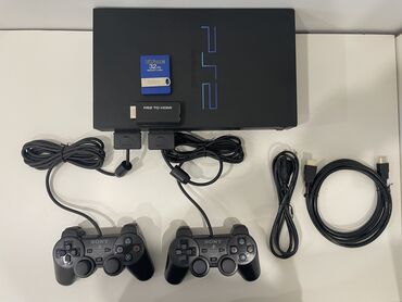 PS2 & PS1 (Sony PlayStation 2 & 1): Playstation 2 FAT HDMI + 197 oyun İdeal vəziyyətdə. Yaddaşda 22 PS2