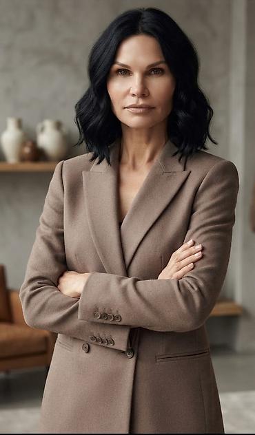 Elegantni ženski kaput – klasičan kroj - Boja: topla taupe/kamel