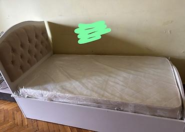 Çarpayılar: İşlənmiş, Təknəfərlik çarpayı, Matras ilə, Siyirməsiz, Azərbaycan — 1