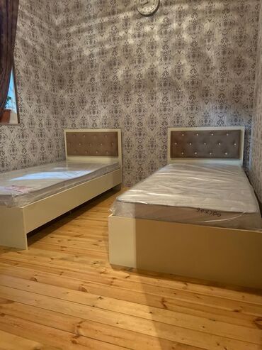 demir çarpayi: Новый, Односпальная кровать, С матрасом
