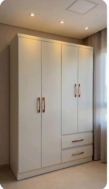 siyirme: Yeni, 4 qapılı, Siyirməli, Ağ, Açılan, Düz dolab — 1