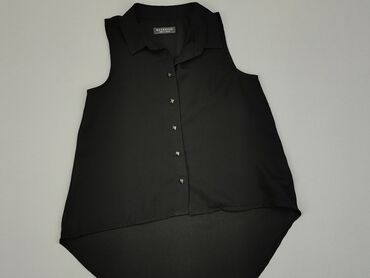 czarna koszula krotki rekaw: Shirt 11 years, condition - Very good, pattern - Monochromatic, color - Black