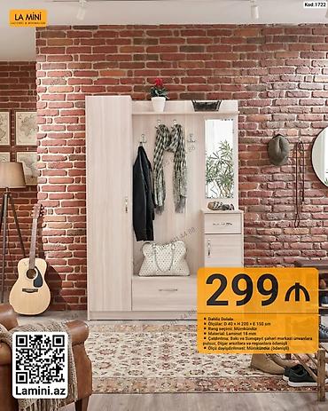 Dolablar: LA MINI dəhliz dolabı - Model kodu: 1722 - Ölçü: D 40 × H 200 × E 150 — 1