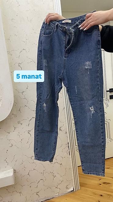 Digər qadın geyimləri: Qadın geyimləri paketi 1) Cins sarafan - Ölçü: S - Ön hissədə cib — 11