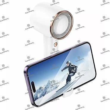 type: Портативный ручной мини-вентилятор Hoco HX21 с подставкой для телефона — 7