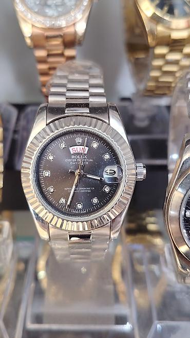 Aksesuarlar: Məhsul: Klassik üslubda kişi/qadın qol saatları (Rolex tərzində — 2