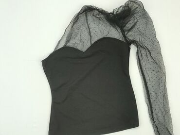 czarne t shirty basic: Blouse, XS (EU 34), condition - Very good