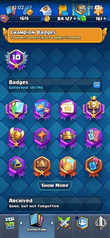 Digər kolleksiyalar: Clash Royale hesabı - Trophies: 10 379 - Pass Royale səviyyəsi: 28 — 12