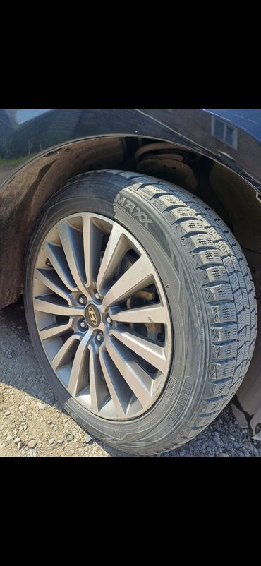 техническая резина: Дөңгөлөктөр монтажда 225 / 50 / R 18, Кыш, Колдонулган, Комплект, Жеңил унаалар, Куйма, тешиктери - 5