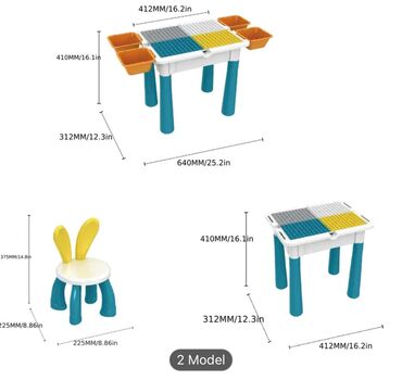 Oyuncaqlar: Uşaq üçün lego masa 80 detallı - uşaqların inkişafi üçün əla