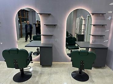 Салонная, медицинская мебель: Berber. salonu üçün tam dəst mebel və avadanlıq - Stil: müasir salon — 2