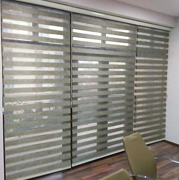 Jalüzlər: Zebra jalüz pərdələr - İkili qatlı zebra sistemi: şəffaf və qapalı — 5