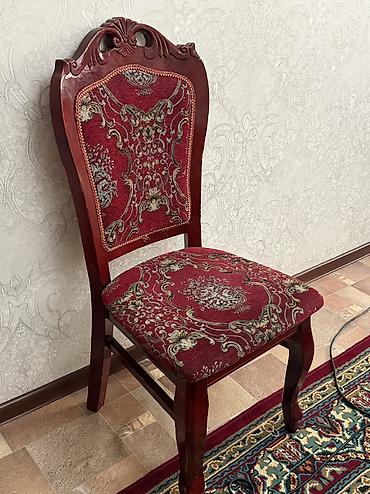study table: Стол и стул для зала, Б/у, Самовывоз, цвет - Коричневый — 1