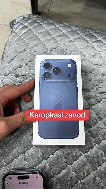 tv box s: IPhone 17 Pro, 256 GB, Mavi, Zəmanət, Simsiz şarj, Face ID — 4