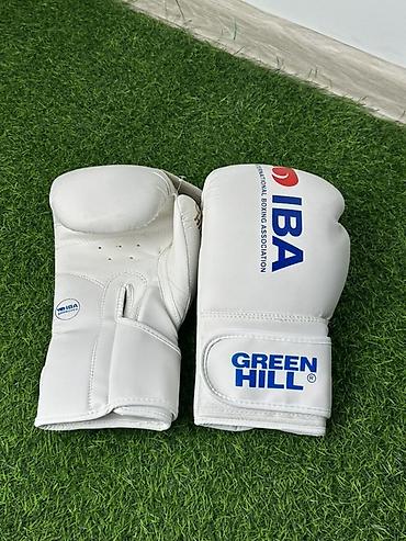 champ: Боксерские перчатки IBA/World Boxing/Green Hill, белые - Вес: 10 oz и — 3