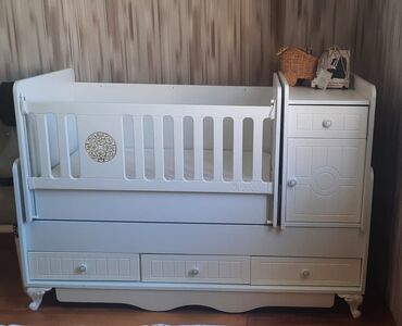 usag kiravati: Для девочки и мальчика, Новый, Колыбель, С матрасом, С механизмом качания