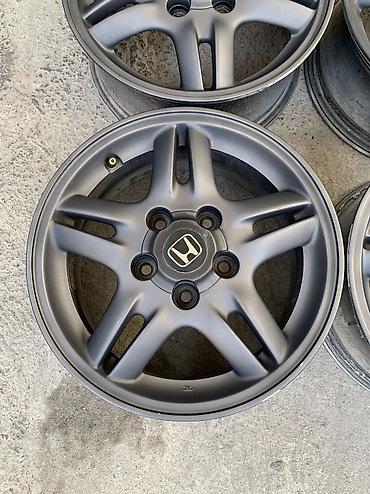 15 disk type 1: Литые Диски R 15 Honda, Комплект, отверстий - 5, Б/у — 5
