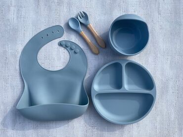 силиконовая посуда для детей: Силиконовая детская посуда с присоской, осталось последний набор