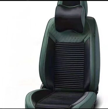 сидение на 2107: Чехлы Экокожа, С подушкой, цвет - Черный, Universal Seat cover, Б/у, Самовывоз, Платная доставка