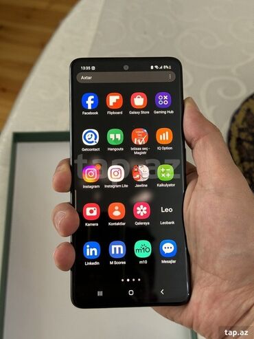 ev telfonları: Samsung Galaxy A51, 64 GB, rəng - Qara, Sensor, İki sim kartlı, Face ID