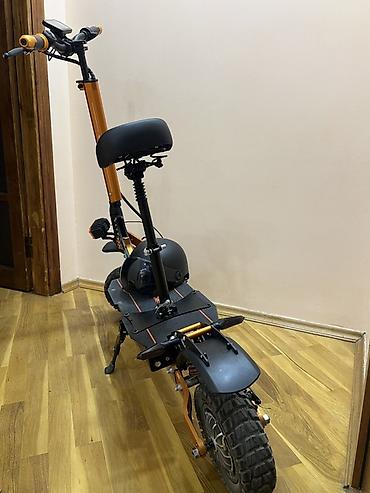Электротранспорт: Elektrik skuter – off-road təkərlərlə, oturacaqlı model - Güclü — 4