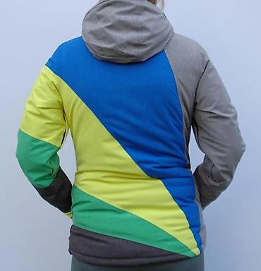 Zimske jakne: Ženska/zimska jakna sa kapuljačom – višebojna - Dizajn: geometrijski — 2