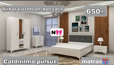 Bağ divan və kreslo dəstləri: İkinəfərlik çarpayı, Dolab, Termo, Tumba, Yeni