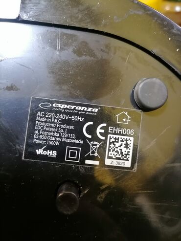 Kaloriferi: Grejalica duvaljka ESPERANZA 1500 W kao nova je
Baš dobra
Mirjevo na lalafo.rs — 8 Kaloriferi: Grejalica duvaljka ESPERANZA 1500 W kao nova je
Baš dobra
Mirjevo — 8