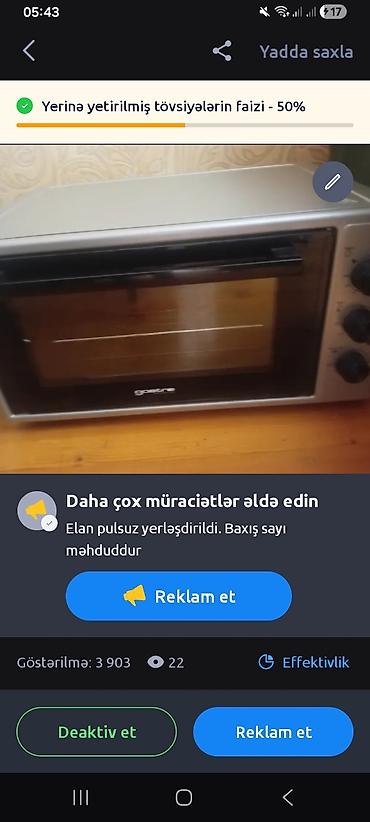 Gastre mini elektrik soba - Kompakt stolüstü dizayn – mətbəxdə az yer