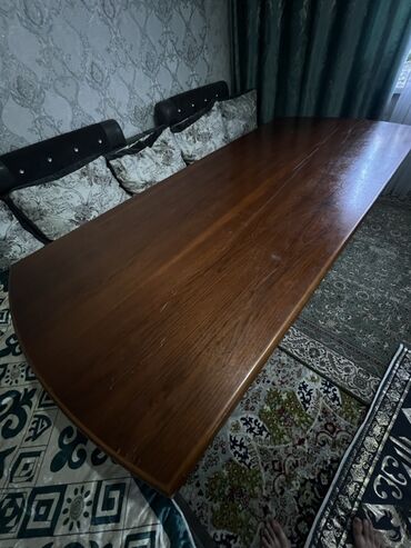 стол обеденный деревянный: Зал үчүн үстөл, Бүктөө эмес, Oval