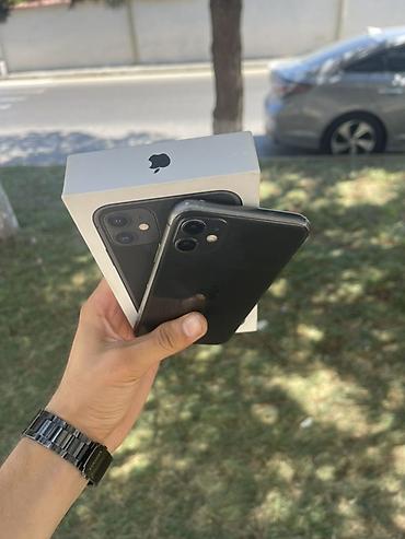 2ci el iphone 11: IPhone 11, 128 GB, Qara, Simsiz şarj, Face ID, Sənədlərlə — 4