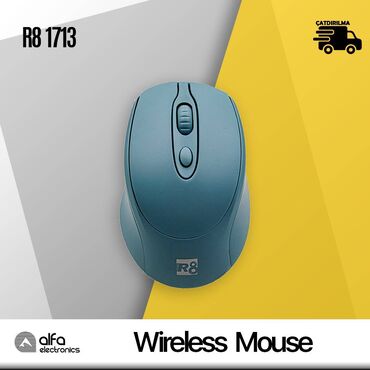 maus: R8 1713 Wireless Mouse Brend adı: R8 Model nömrəsi:1713 Bağlantı