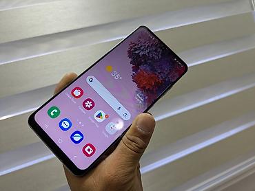 note 2: Samsung Galaxy S20, Б/у, 128 ГБ, цвет - Голубой, 2 SIM — 2