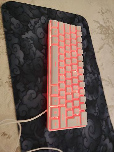 Аксессуары для ПК: RGB işıqlanmalı kompakt klaviatura + simli oyun siçanı + geniş — 5
