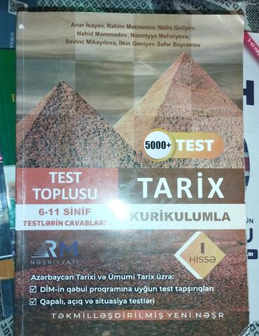 oyun cd: Anar İsayev tarix test toplusu öz qiyməti 13,50 mən yeddiyə satıram