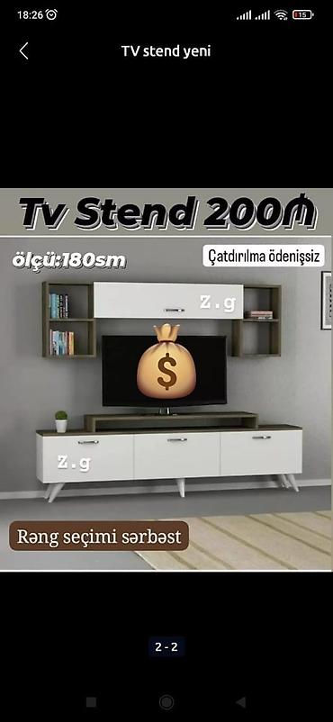 ТВ-стенды: TV stend rəng seçimi var — 1