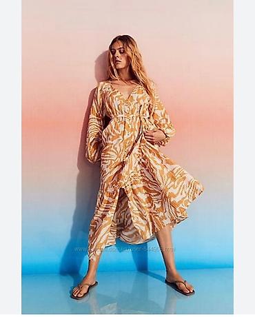 mango obuca: Nov H&M kaftan od 72% viskoze, na kopčanje, vezuje se u pojasu, L — 1