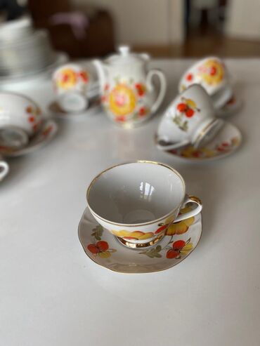 чайный набор: Чайный набор, Фарфор, 6 персон, СССР