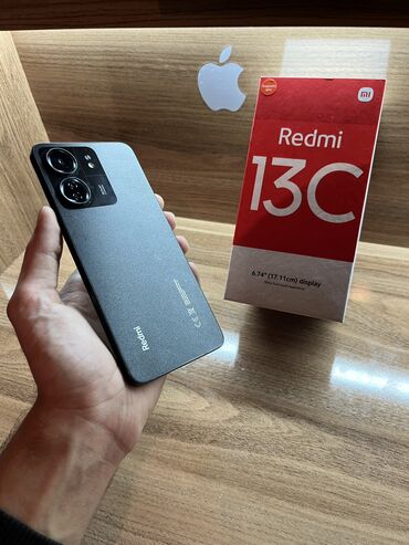 redmi airdots qiymeti: Xiaomi Redmi 13C, 128 GB, rəng - Qara, 
 Face ID, Barmaq izi