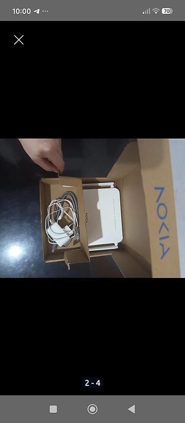 wifi guclendirici satilir: Nokia Wi‑Fi router - Model: Nokia (2 antenalı ağ rəngdə) - Qoşulma — 2