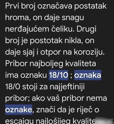 Kuhinjski setovi: Escajg 56 Dela Staninless Steel 18/10 Oznaka Vrhunski Kvalitet Poreklo — 2