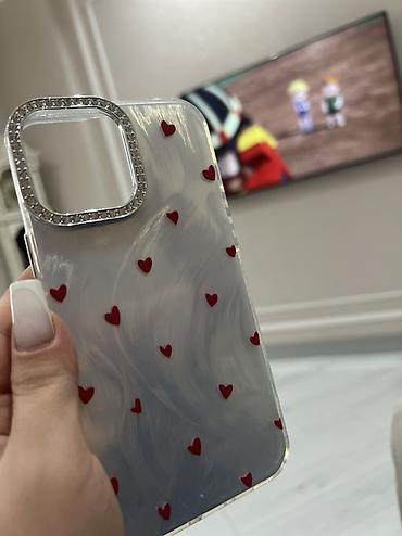 13 pro kabro: Şəffaf elastik slikon tipli incə parıltılı materialı var 13 pro max — 2