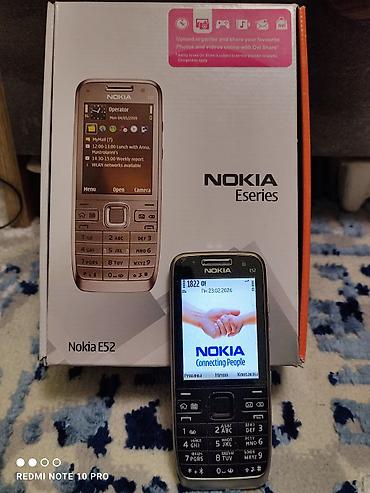 Nokia: Nokia E52, Б/у, 2 ГБ, цвет - Черный, 1 SIM — 1