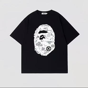 бир: Футболки с принтами BAPE (A Bathing Ape) - Модель 1: светлая — 2