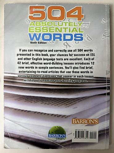 solid 504: Məhsul: 504 Absolutely Essential Words (Sixth Edition) – Barron’s — 2