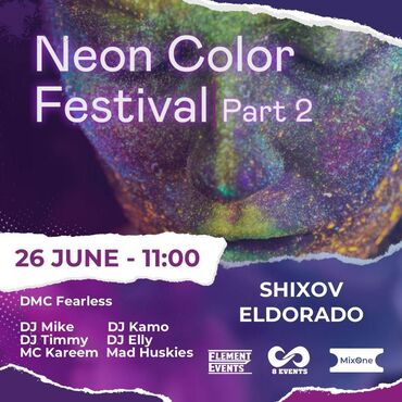 part time resepsn v Azərbaycan | PS4 (SONY PLAYSTATION 4): Neon color fest part 2 ✔yer: >şixov, eldorado<